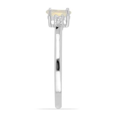 BUY REAL ETHIOPIAN OPAL GEMSTONE CLASSIC RING IN 925 SILVER